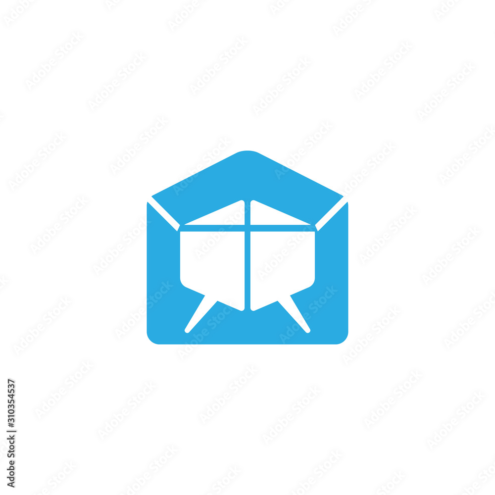 bubble talk email envelope symbol vector bubble talk email envelope symbol vector