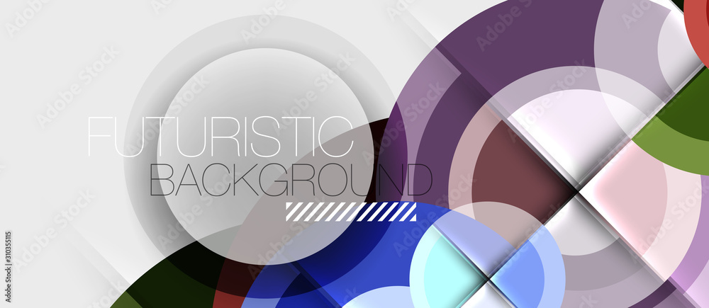 Obraz premium Geometric design abstract background - circles