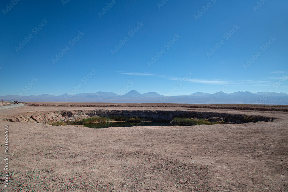 Landscapes of the Atacama Desert, Chile, Ojos del Salar,