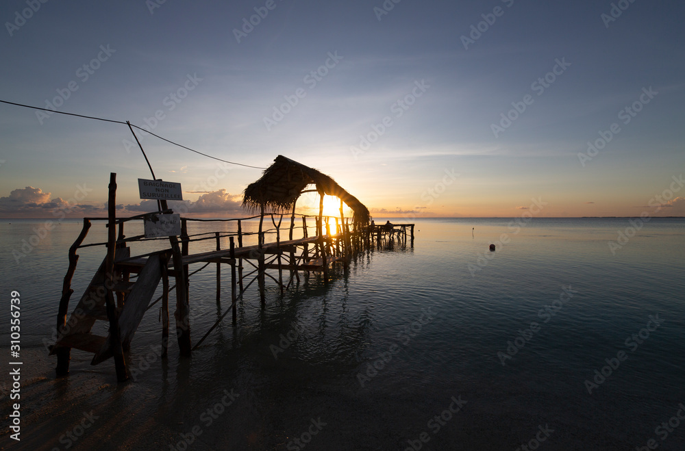 pier at sunset