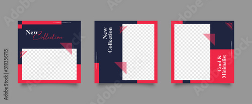 Modern promotion square web banner for social media mobile apps. Elegant sale and discount promo backgrounds for digital marketing	