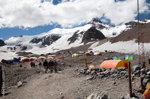 mount Aconcagua. highest pik of south America