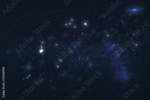 Obraz na płótnie Aquarius Constellation stars in outer space. Zodiac Sign Aquarius constellation stars. Elements of this image were furnished by NASA w salonie