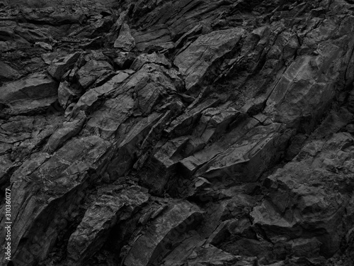 Fotografia Black rock background