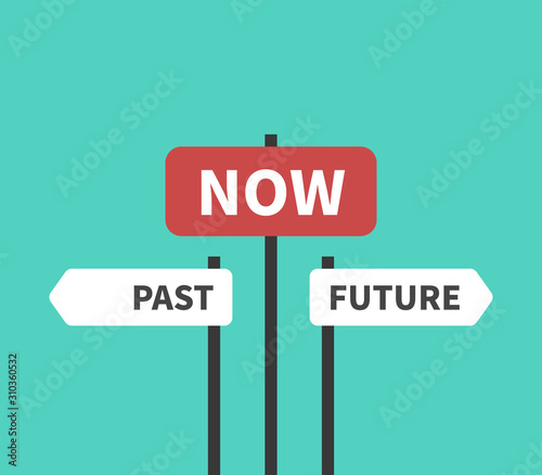 Past, future, now concept