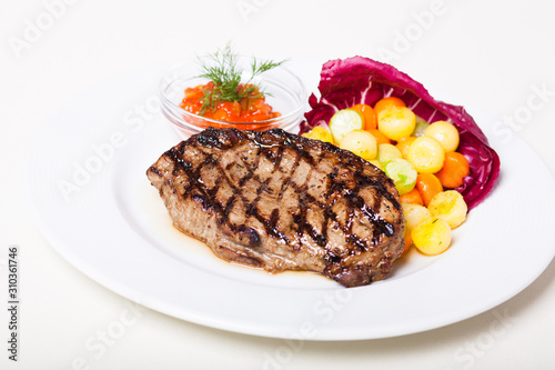 Grilled beefstake photo