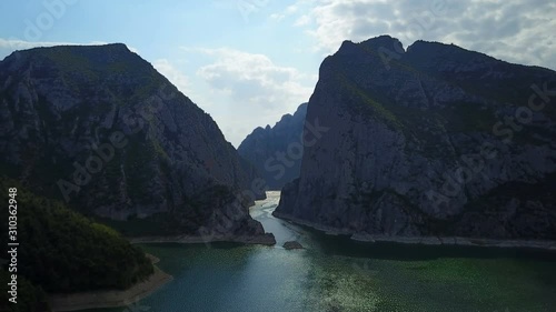 Grande Sahinkaya Canyon and river bed of Kizilirmak, Samsun, Turkey photo