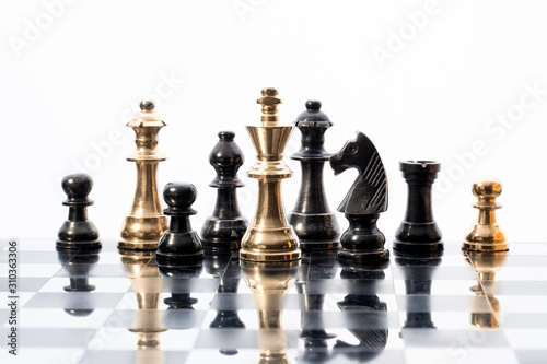 Chess business concept  leader   success