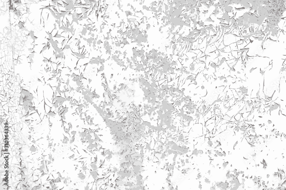 Cracked grunge paint vector black and white texture