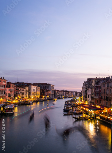 Fototapeta Naklejka Na Ścianę i Meble -  Long exposure of the Grand Canal in Venice, Italy