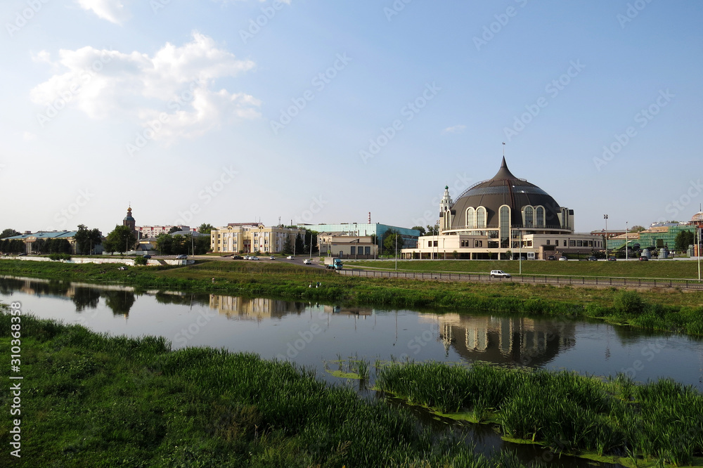 Tula, Russia - September 2019 Museum of weapons in Tula Upa River 