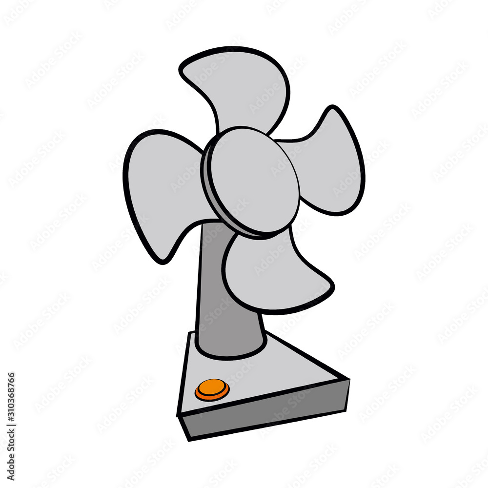 Fan icon on white background. Vector illustration. Fan icon on white background. Vector illustration.