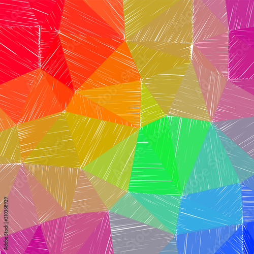 Hand-drawn pencil background. Marker hatching background. Admirable pencil sketch with colorful strokes. Memorable vector illustration.