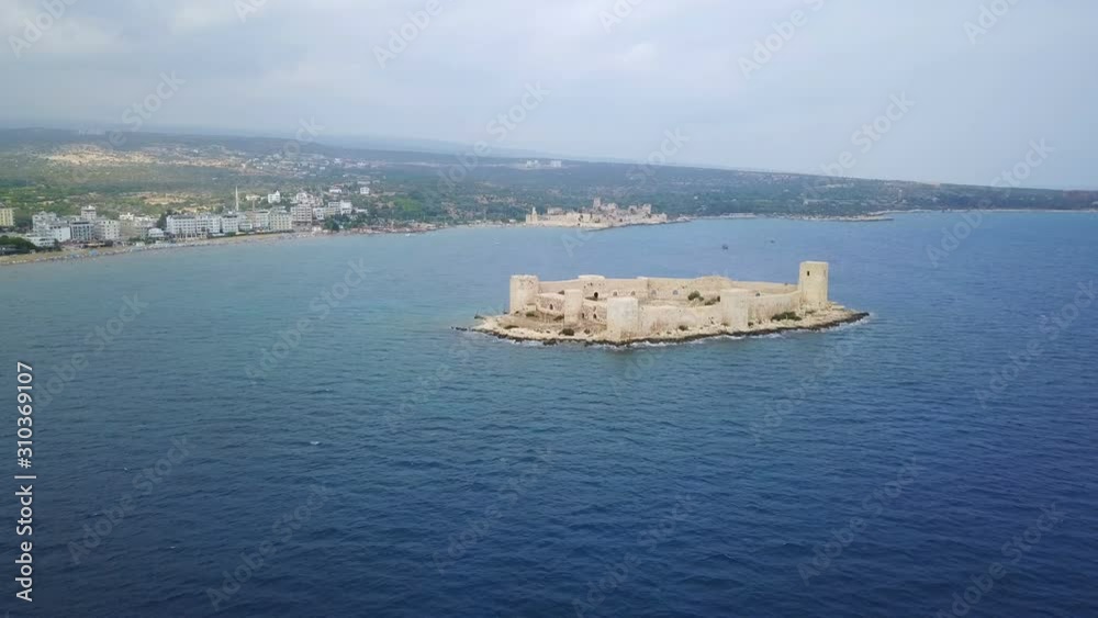 Travel Destination Maiden Castle, Mersin Coast of Mediterranean Sea, Turkey Travel Destination Maiden Castle, Mersin Coast of Mediterranean Sea, Turkey