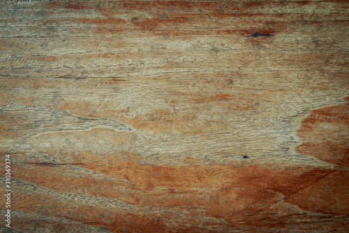 top view of old table wood texture background