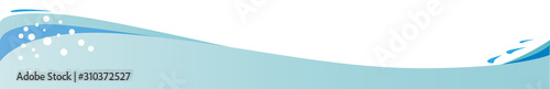 Wave And Bubbles Header And Footer Banner