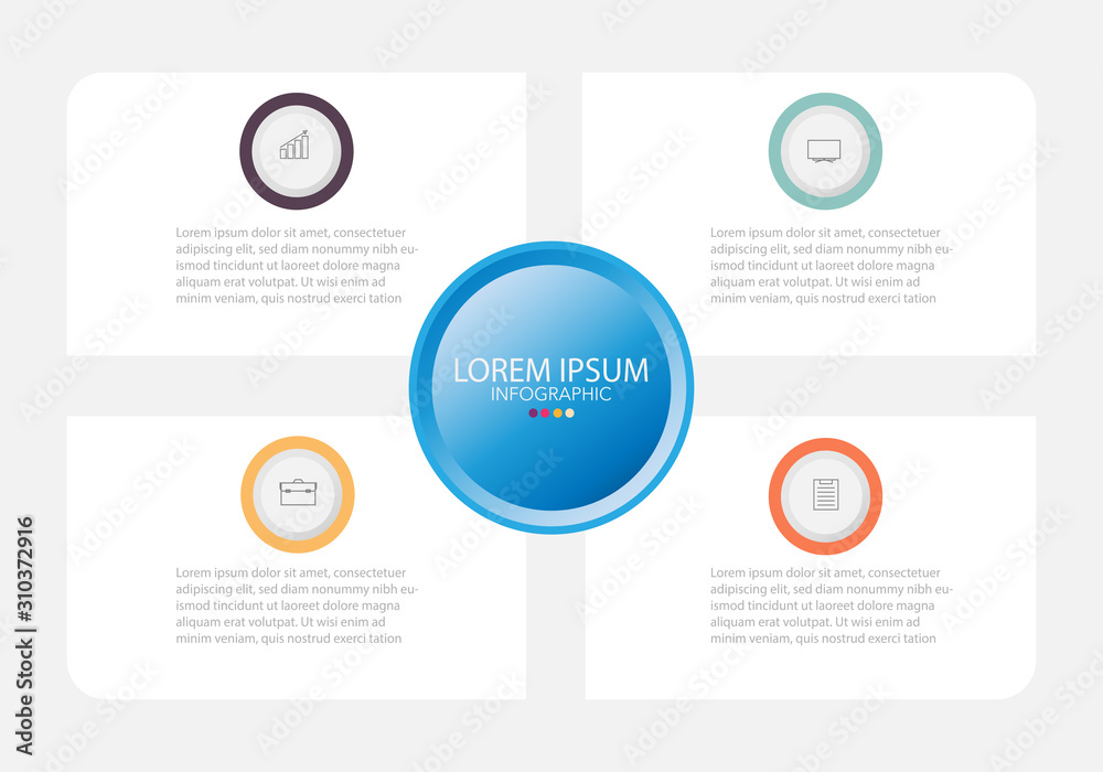 Vector Infographic label design template with icons and 4 options or steps. Can be used for process diagram, presentations, workflow layout, banner, flow chart, info graph. Vector Infographic label design template with icons and 4 options or steps. Can be used for process diagram, presentations, workflow layout, banner, flow chart, info graph.