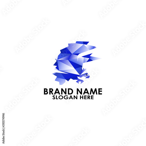Free Download logo eagle geometric vector design - GFXLoad