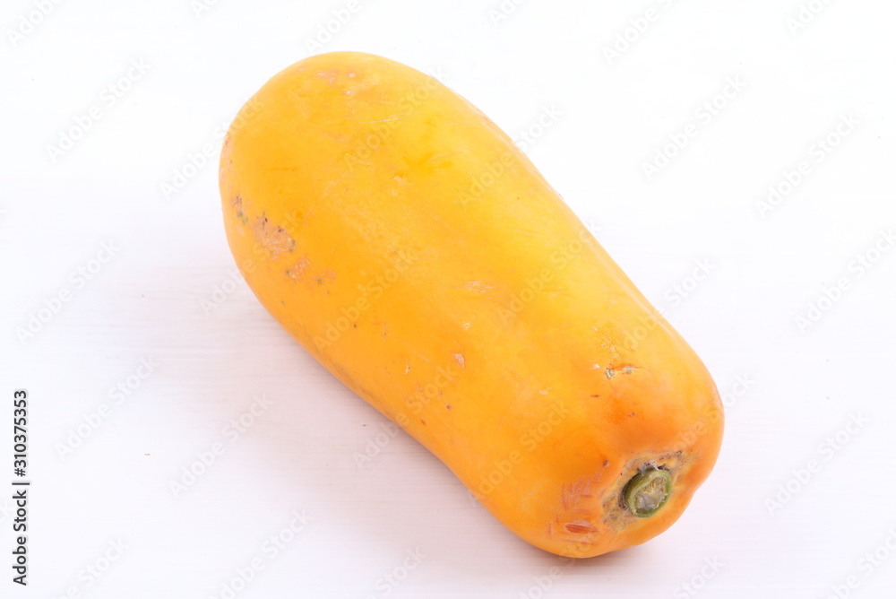 Papaya isolated on white background
