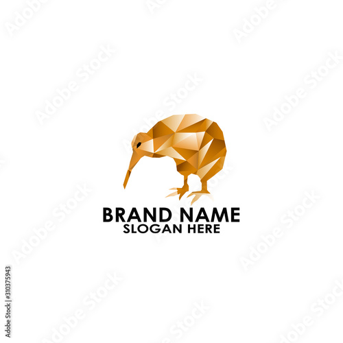 logo kiwi bird geometric