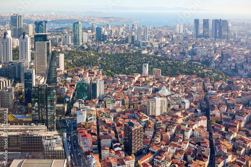 Canvas Print Beautiful view of the modern district