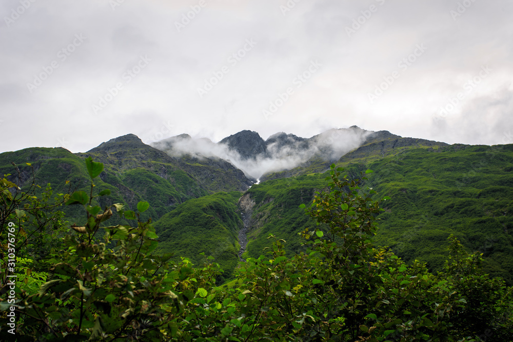 Fototapeta premium view of mountains
