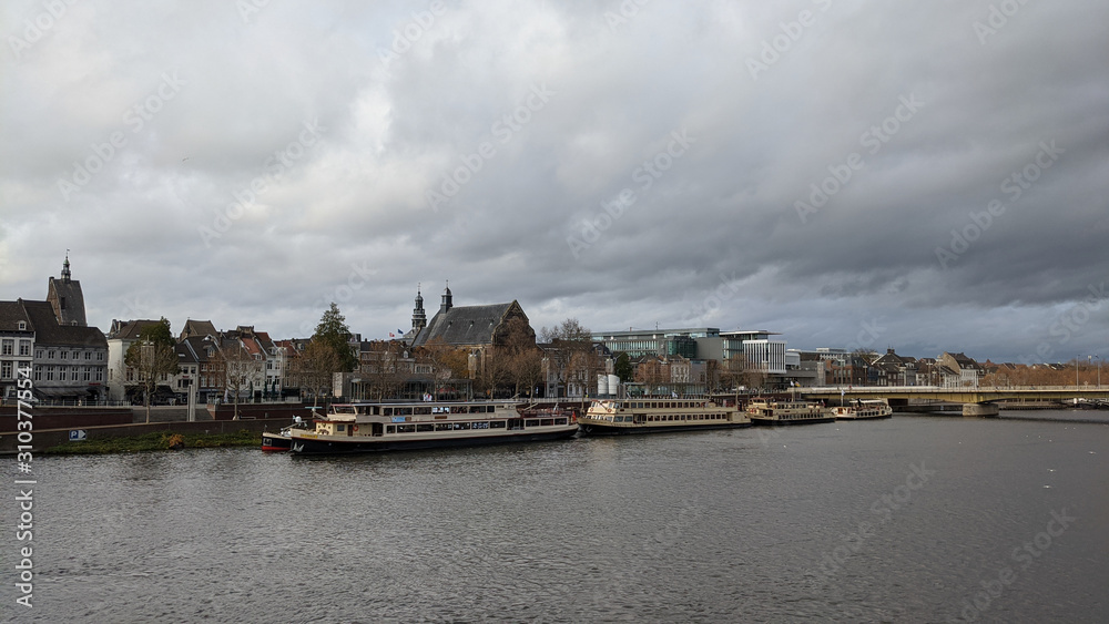 Maastricht, Limburg / Netherlands - November 2019: cityscape