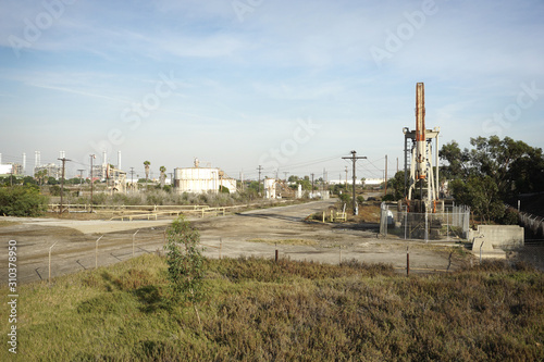 Oil field in Long Beach California