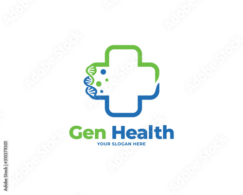 health gen design logo vector