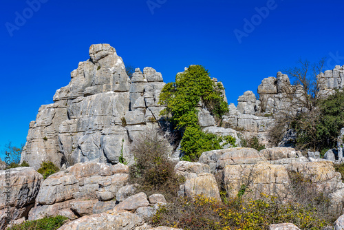 El Torcal de Antequera, Andalusia, Spain, near Antequera, province Malaga.