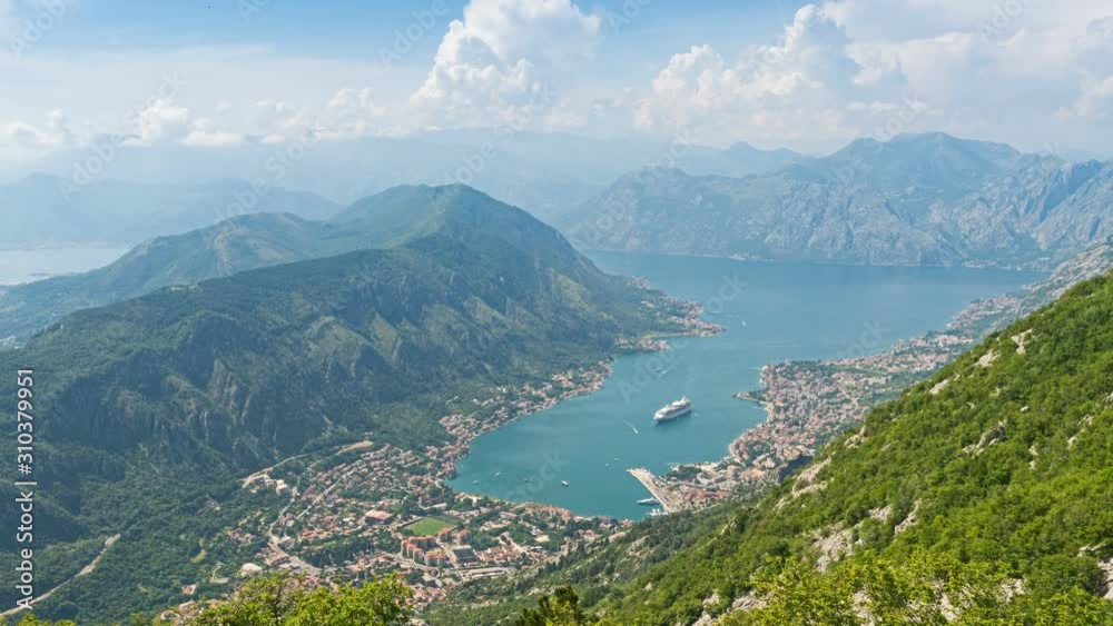 Beautiful natural bay, Travel destination view, fjord of Kotor, Montenegro Beautiful natural bay, Travel destination view, fjord of Kotor, Montenegro