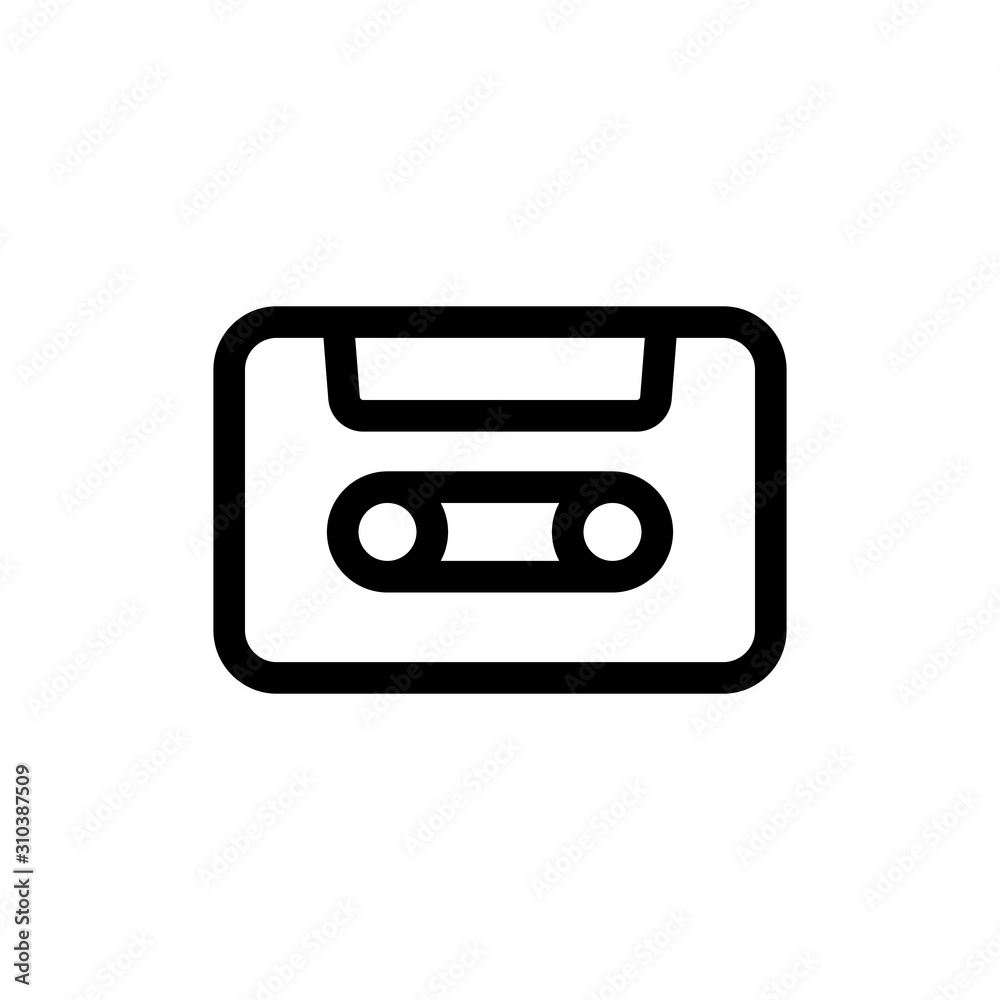 musical coset icon vector. A thin line sign. Isolated contour symbol illustration musical coset icon vector. A thin line sign. Isolated contour symbol illustration