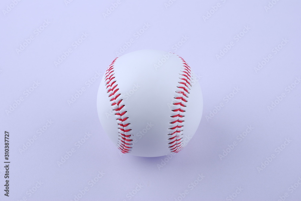A professional baseball isolated on white