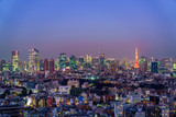 東京の夜景　六本木方面、東京タワー