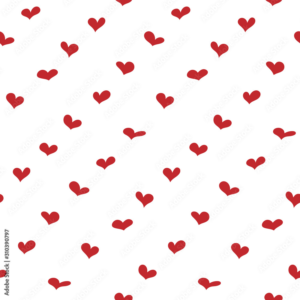 Valentines Day background. Vector simple hearts seamless pattern. Textile design or wrapping paper. Vector illustration Valentines Day background. Vector simple hearts seamless pattern. Textile design or wrapping paper. Vector illustration