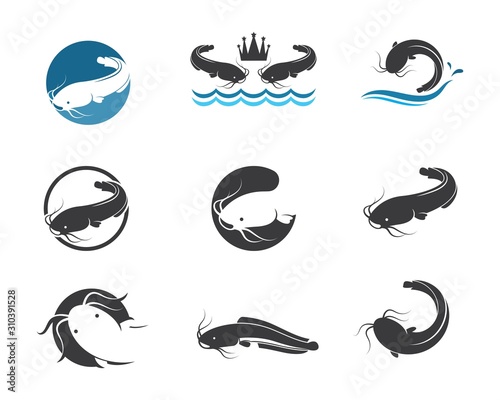 catfish vector icon illustration design