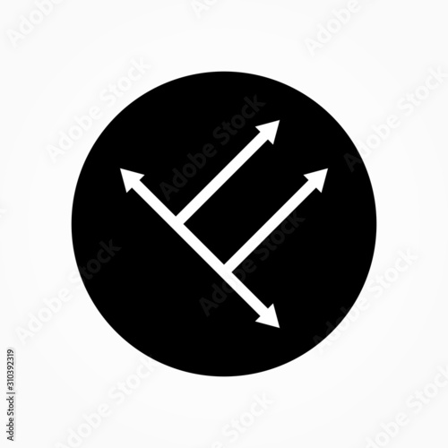 arrow sign icon design vector illustration