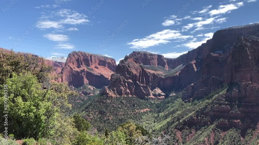 Panoramic view from the top of Kolob Canyon at Zion National Park, Utah Panoramic view from the top of Kolob Canyon at Zion National Park, Utah