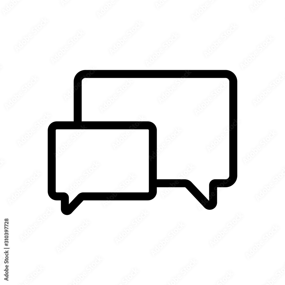 correspondence icon vector. A thin line sign. Isolated contour symbol illustration correspondence icon vector. A thin line sign. Isolated contour symbol illustration