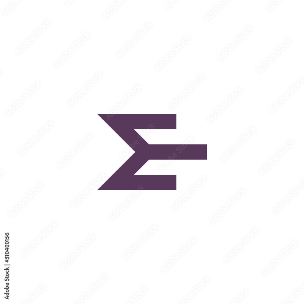 Logo E Letter Monogram Design, Simple Icon Initial E. Logo E Letter Monogram Design, Simple Icon Initial E.