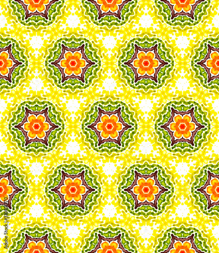 Ethnic  Art. Hand Drawn Painted. 