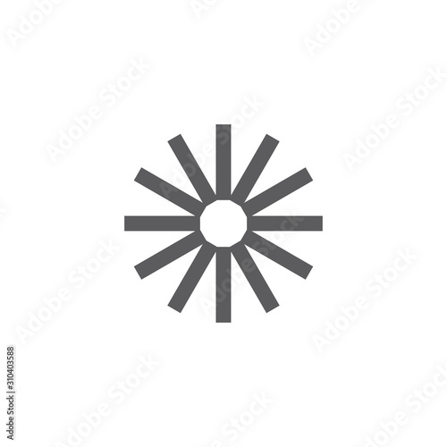 Sunburst or sun burst line ...