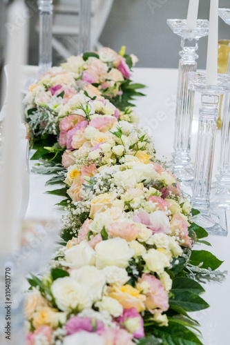 Fototapeta Naklejka Na Ścianę i Meble -  bonita decoração de mesa para casamentos