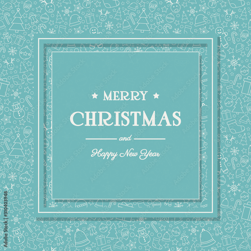 Christmas wishes on festive background with decorations. Vector Christmas wishes on festive background with decorations. Vector