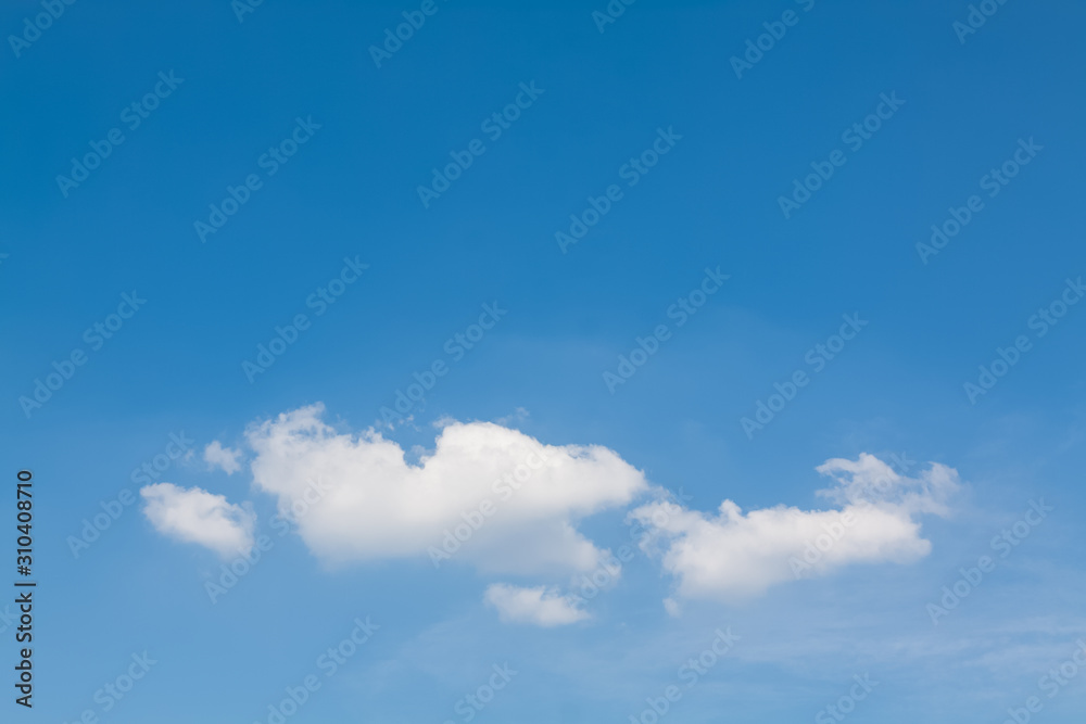 blue sky with white clouds