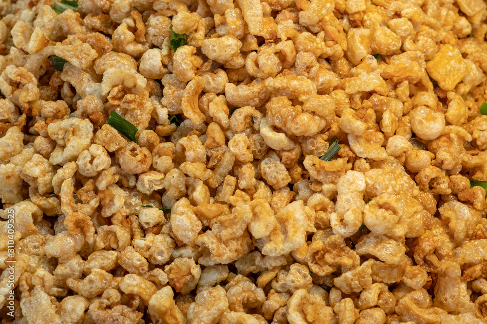 Lean pork skin crispy deep fried. Lean pork skin crispy deep fried.
