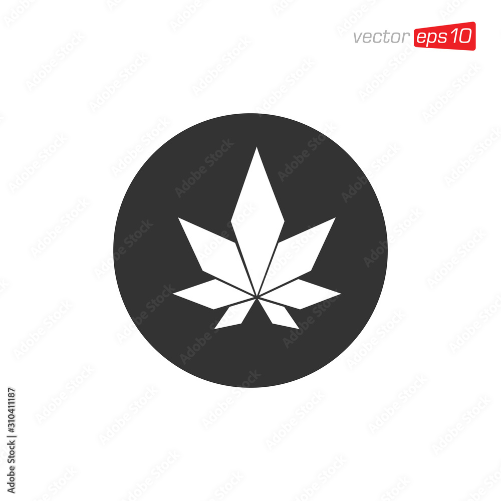 Cannabis Leaf Icon Design Vector Cannabis Leaf Icon Design Vector