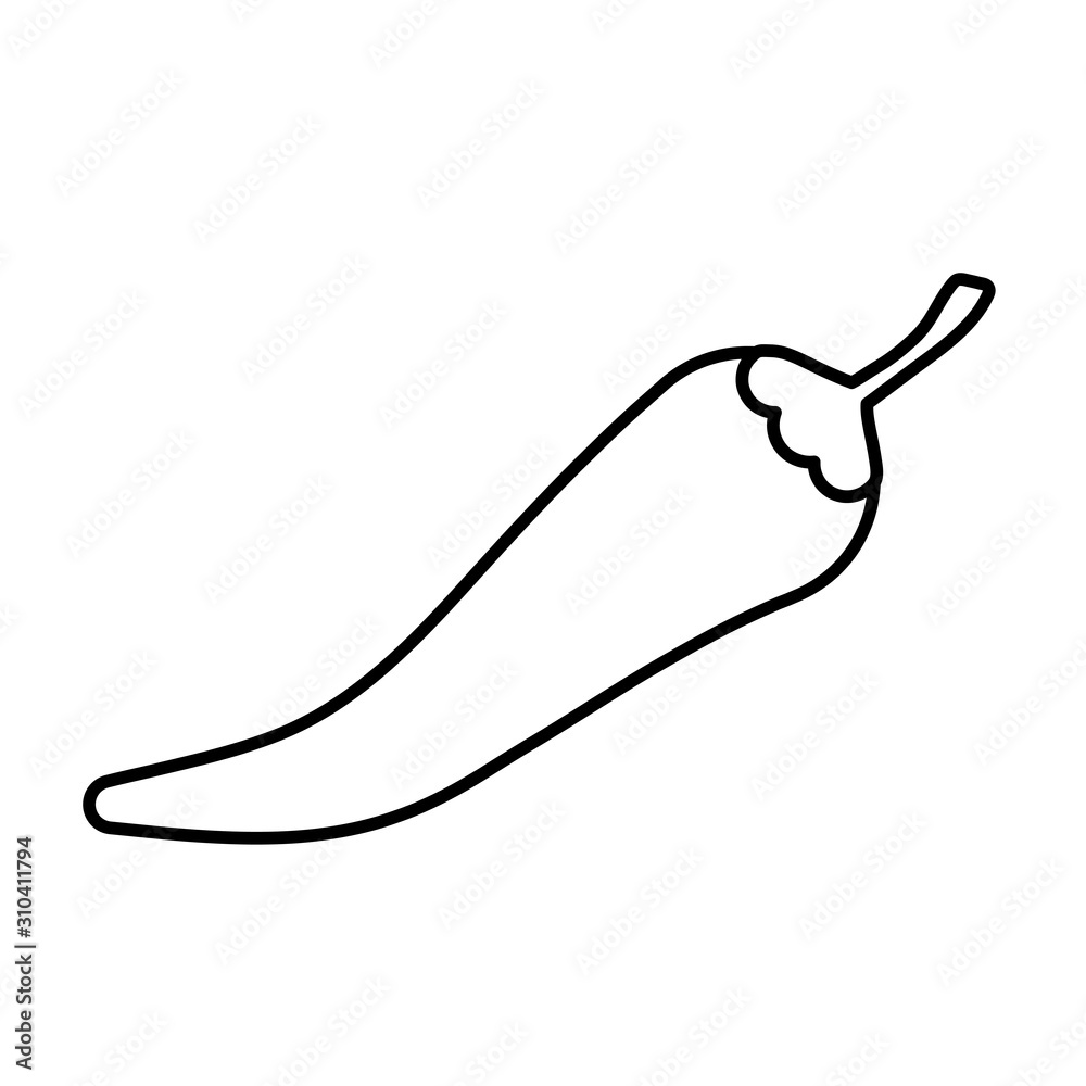Isolated chilli vegetable vector design Isolated chilli vegetable vector design