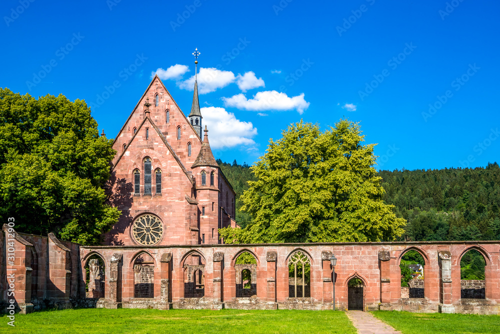 Kreuzgang und Marienkapelle, Kloster Hirsau, Calw, Schwarzwald, Deutschland 