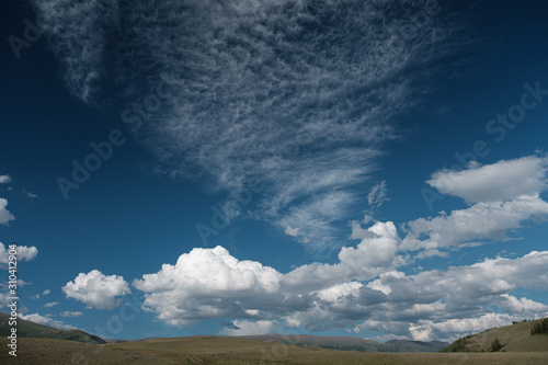 Beautiful mountain landscape in the Altai Republic.